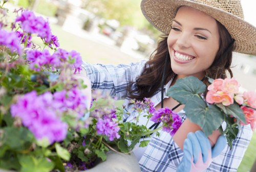 Gardeners in Isleworth caring for a well-kept outdoor space