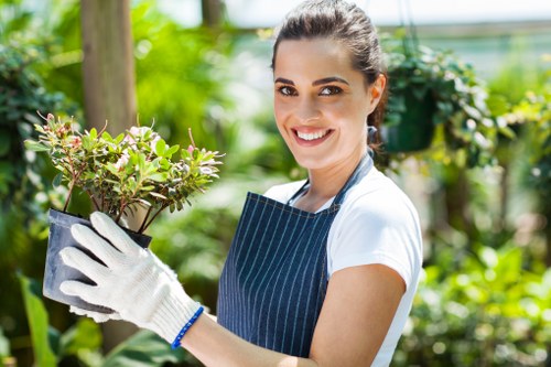 Commercial landscaping in Isleworth with tidy entrances and greenery
